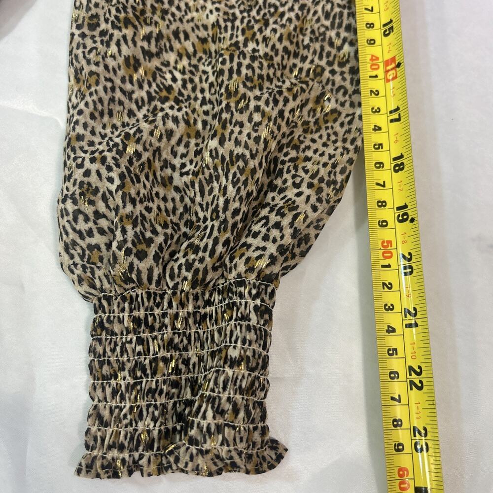 CeCe Leopard Print Blouse - Picture 12 of 16
